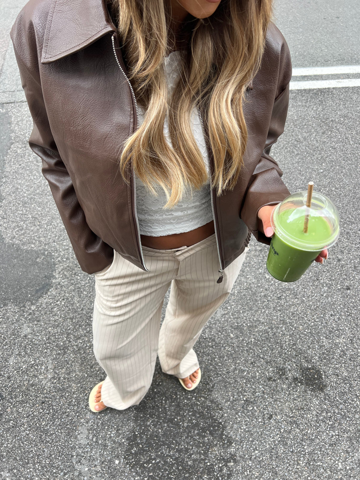 Valentina Stribet Suit Pants Creme