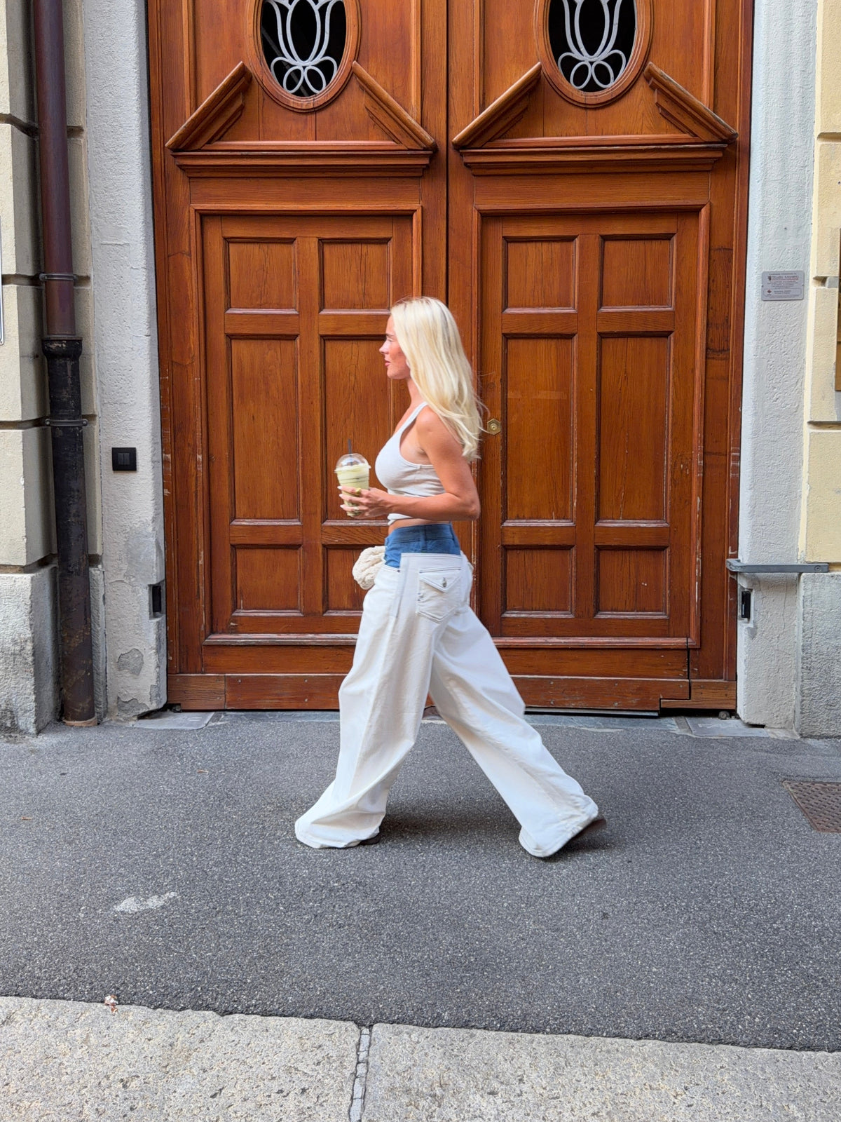 Birk Baggy Jeans Hvid