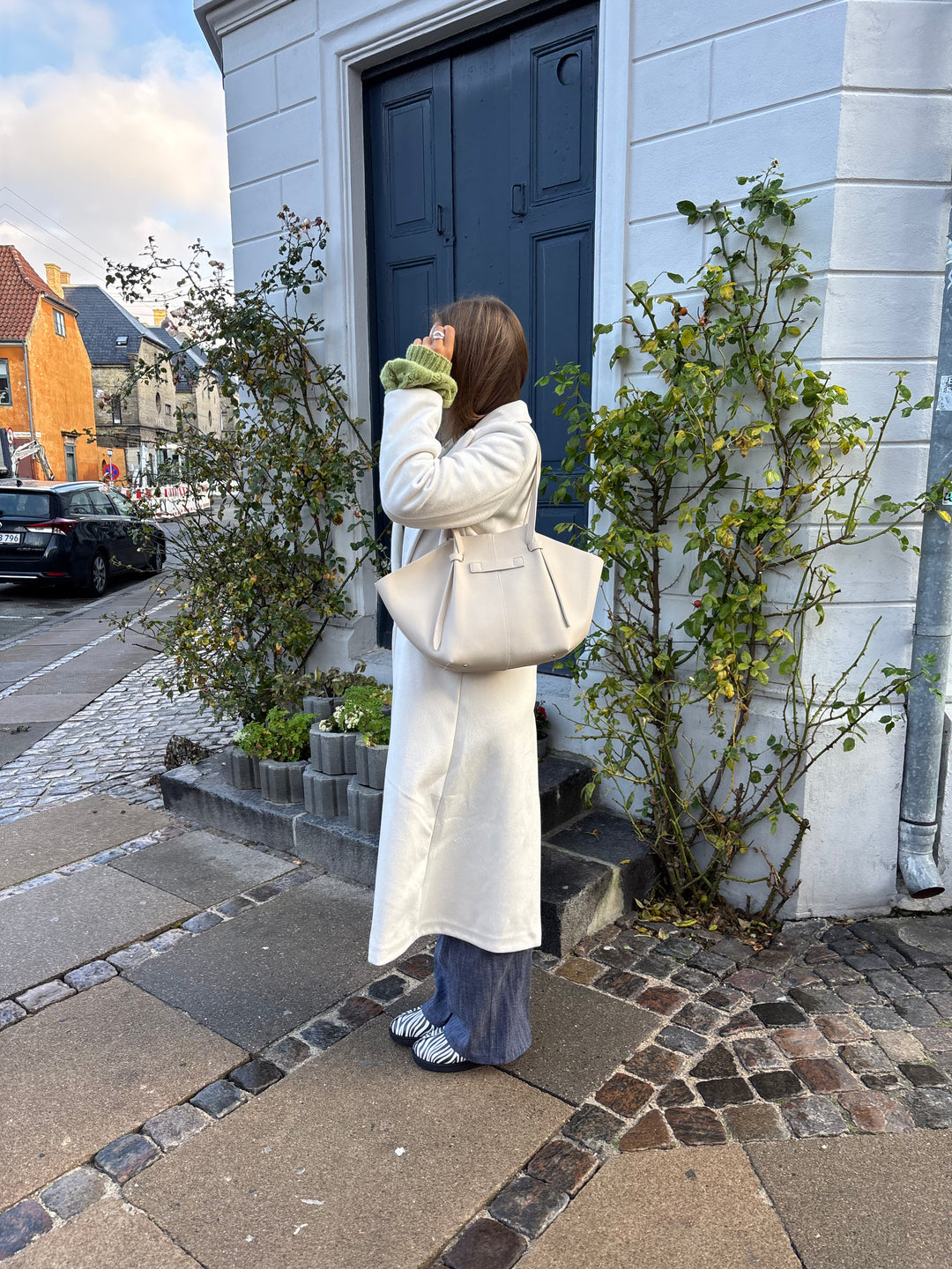 Lucia skuldertaske - Beige