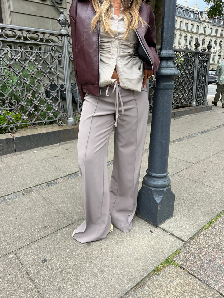 Kaia lavtaljet suit pants - Lilac beige