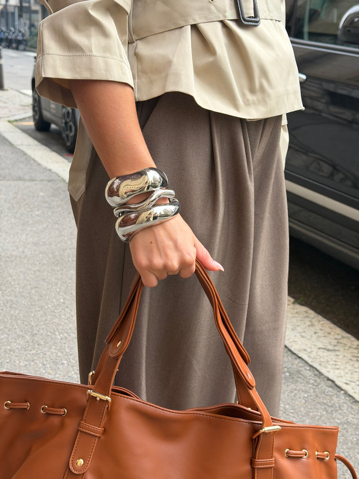 Niva 3 x armbånd - Sølv