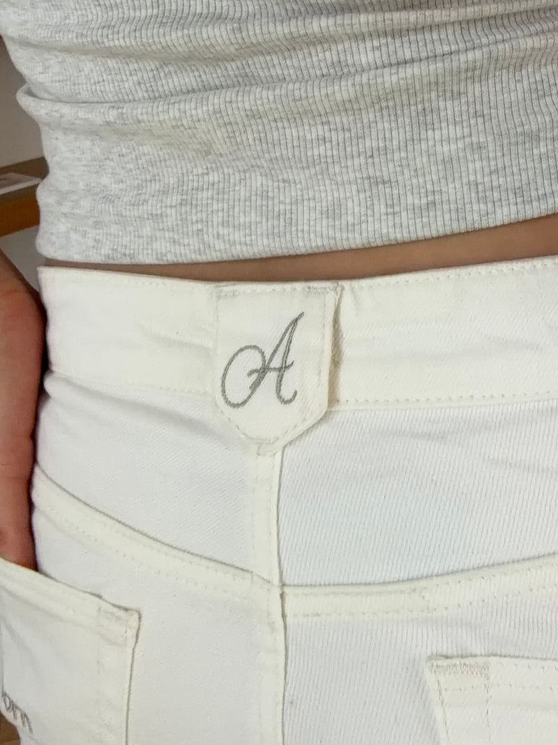 Kelly baggy denim jeans - Hvid