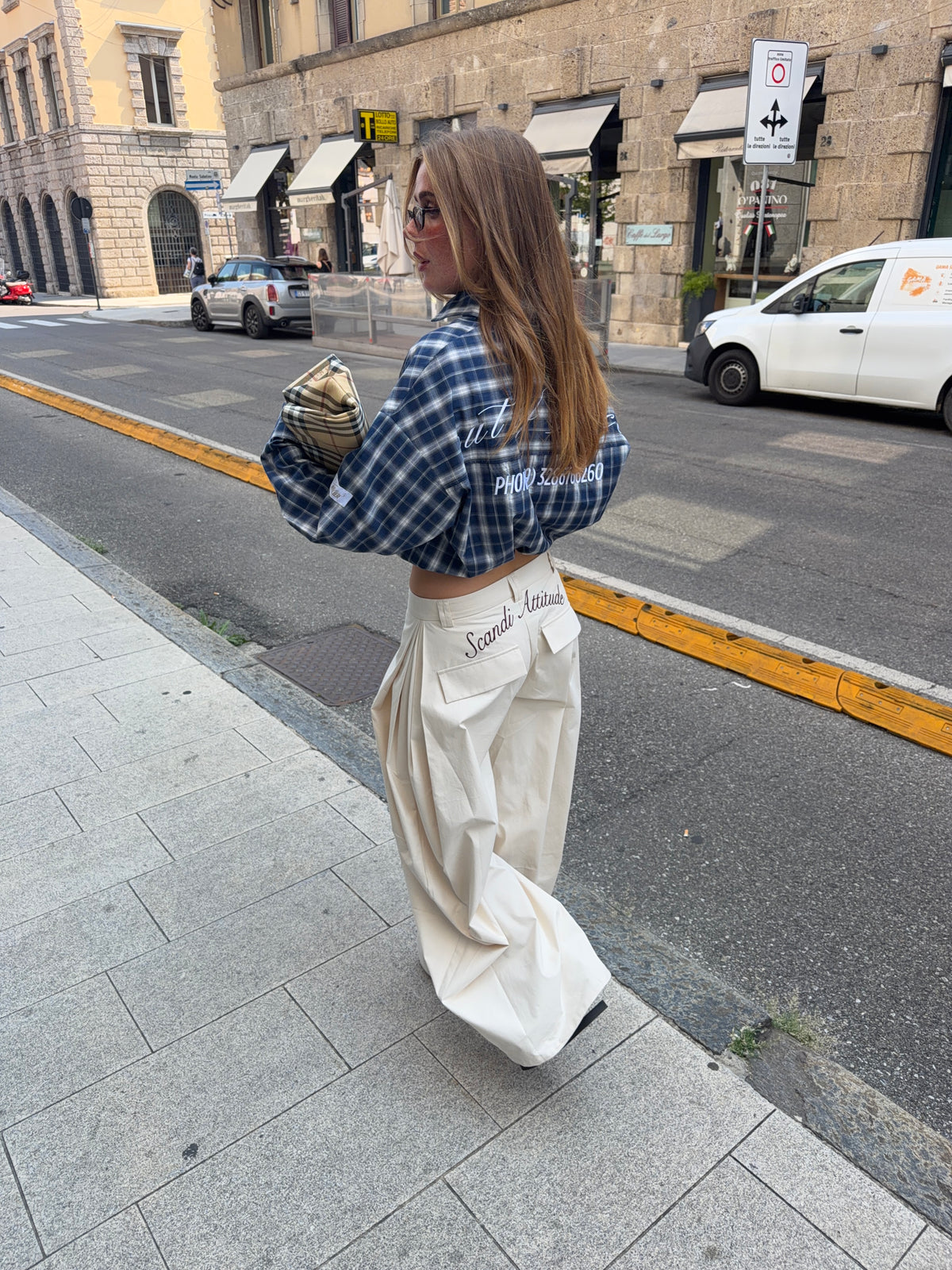 Paola Pleats Bukser Cremehvid