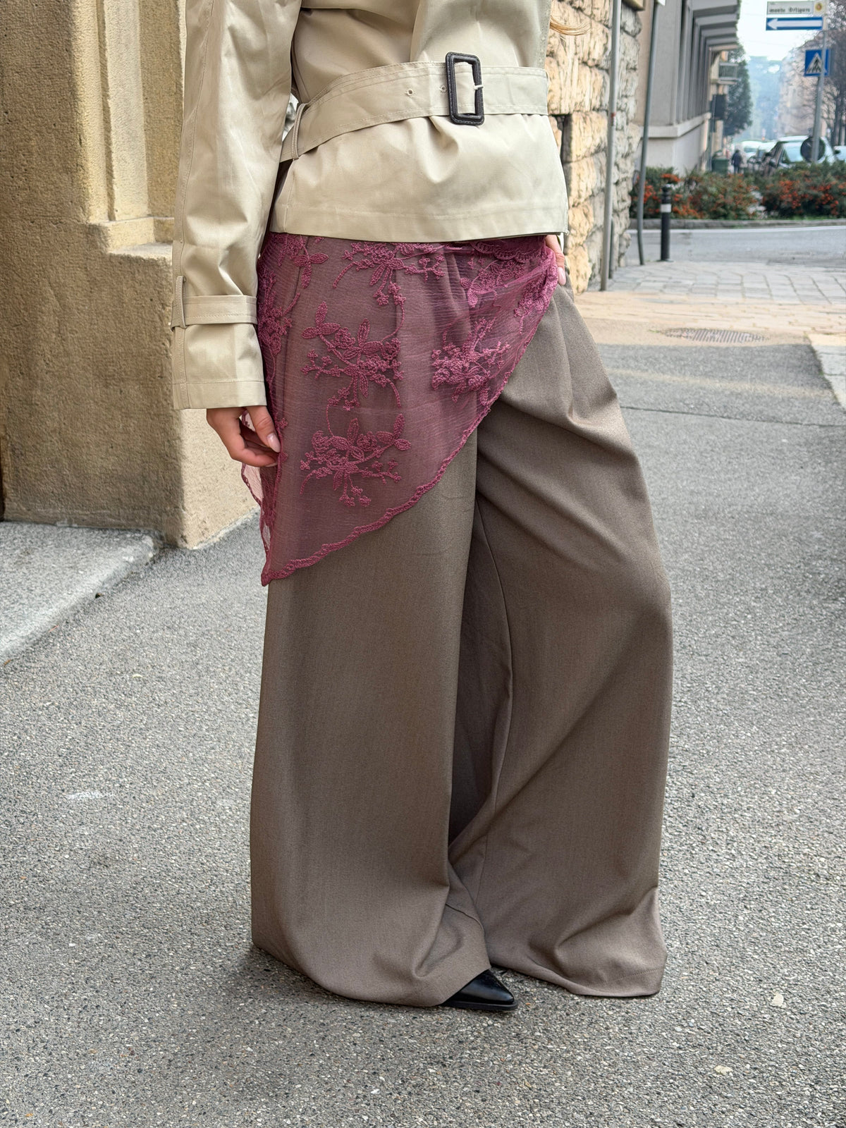 Rue Blonde Scarf Bordeaux