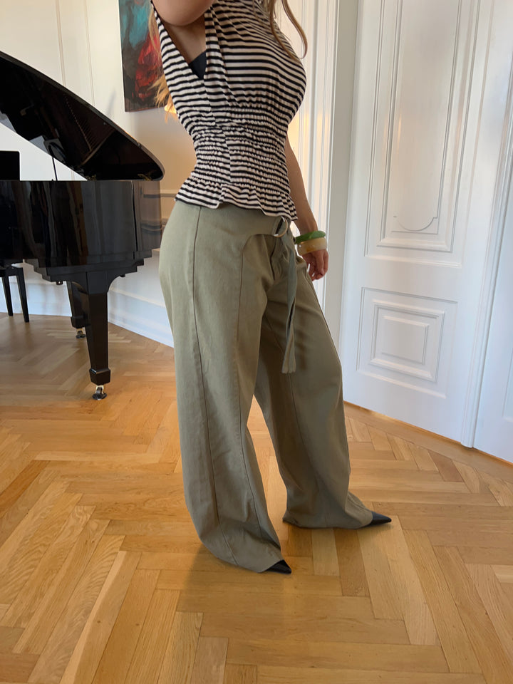 Claire bælte pants - Grøn