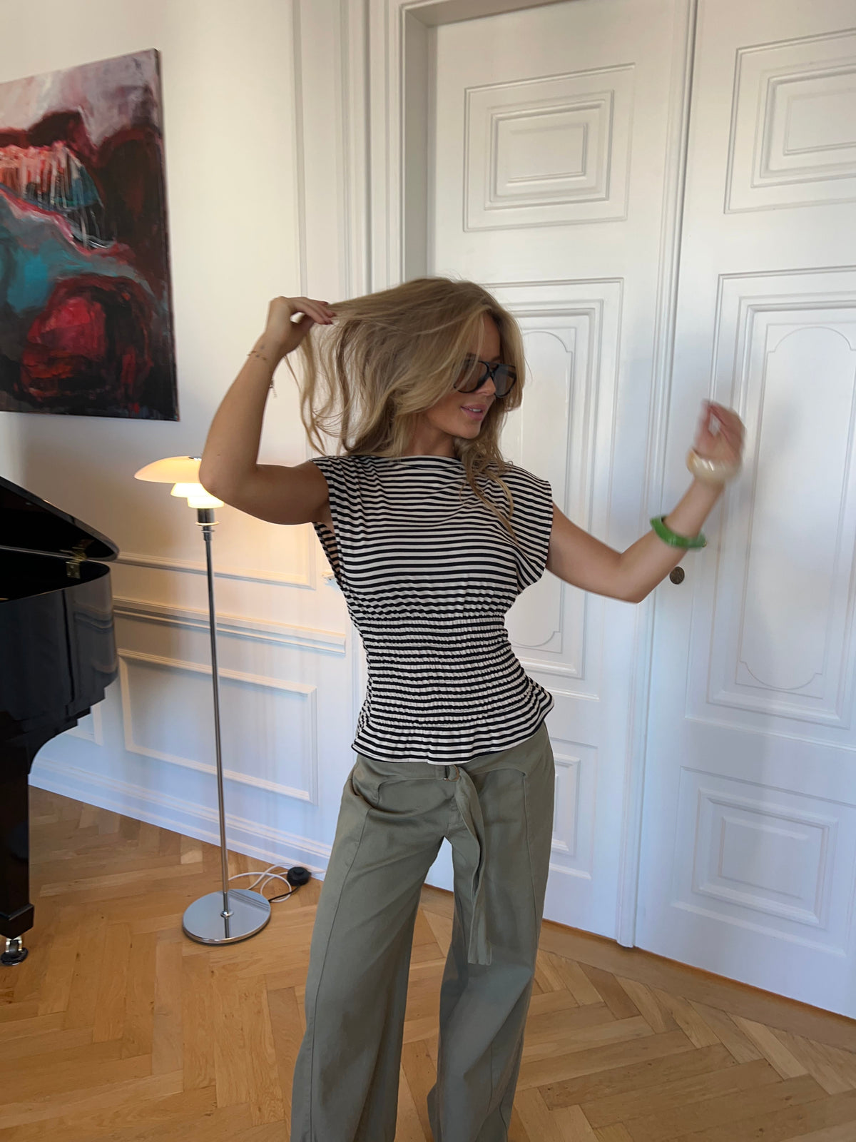 Bianca Smock Top Brun