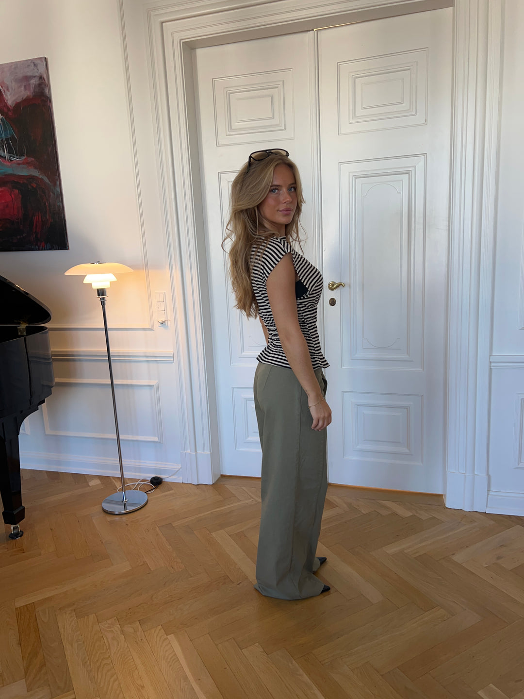 Claire bælte pants - Grøn