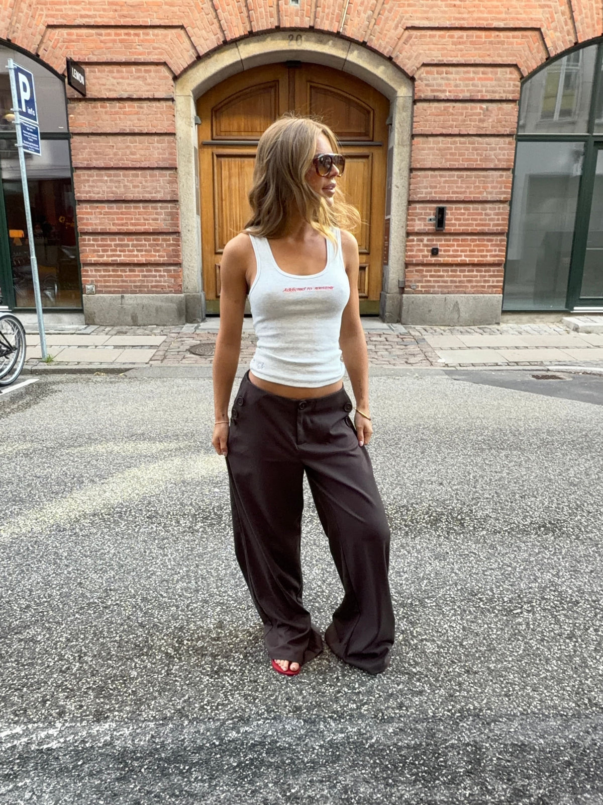 Sia Suit Pants Mørkebrun