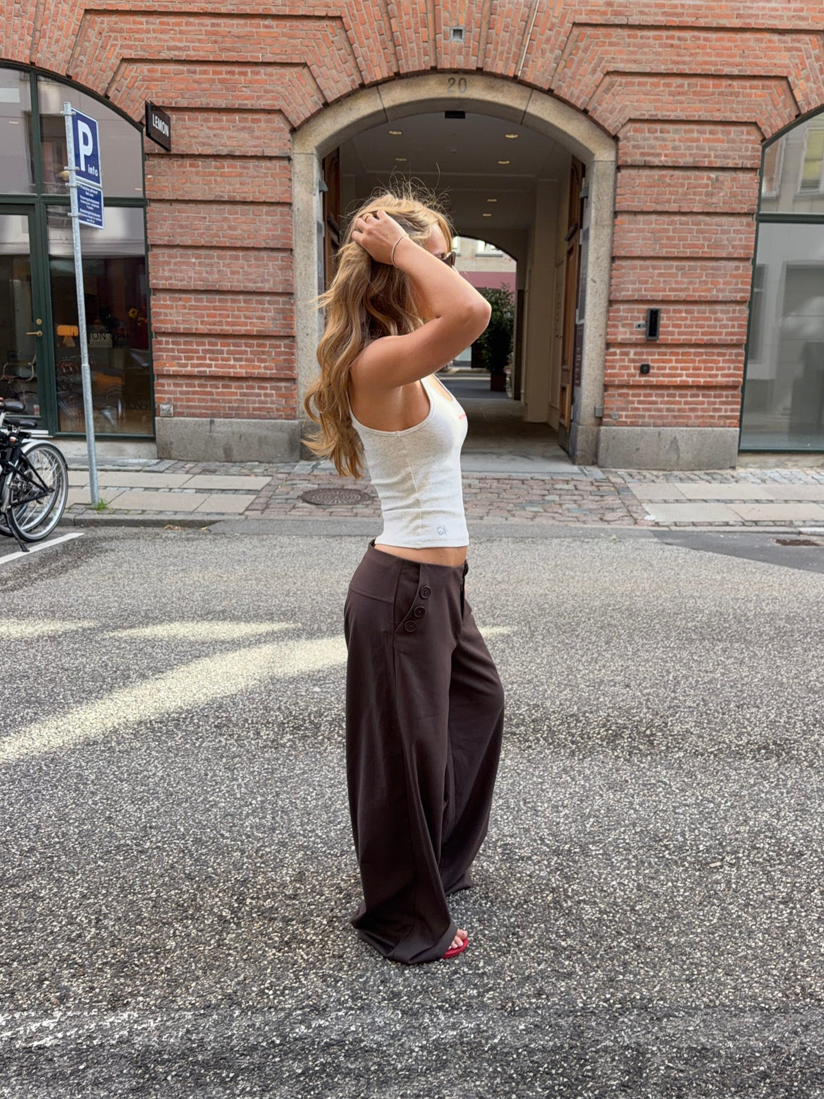Sia Suit Pants Mørkebrun