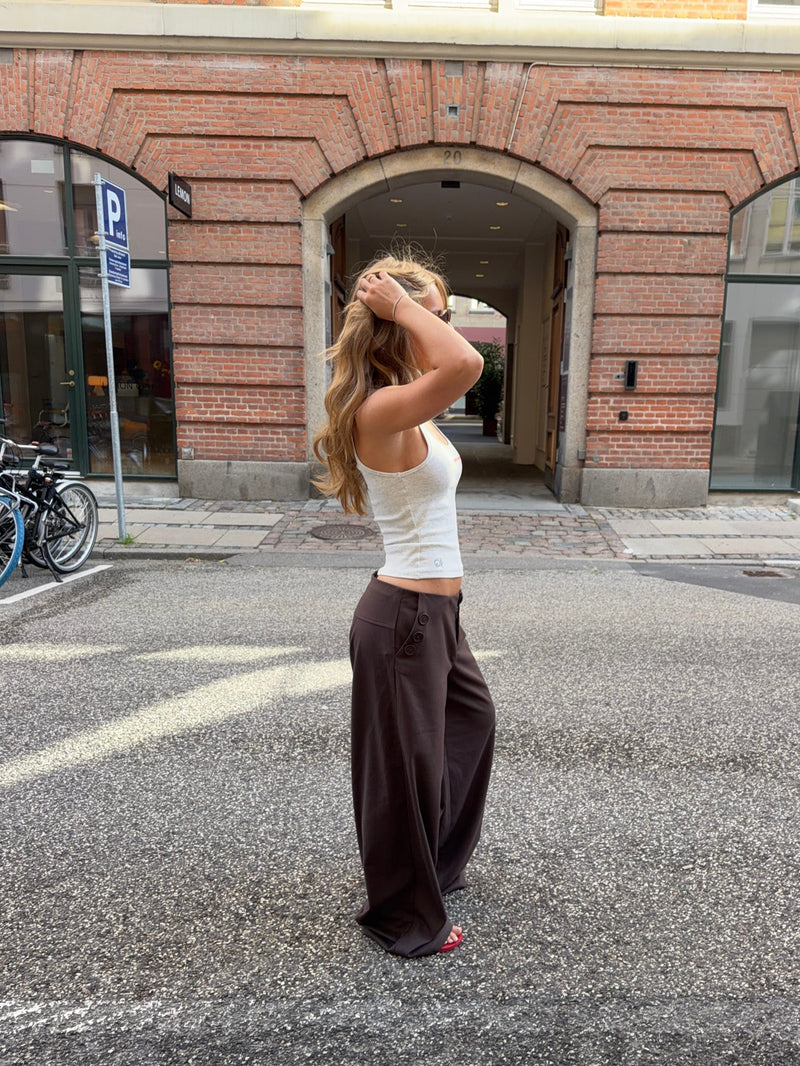 Nala tanktop - Mélange lysegrå