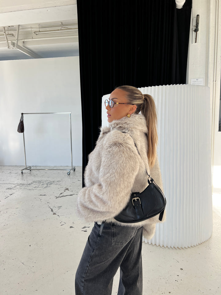 Luna buckle taske - Sort