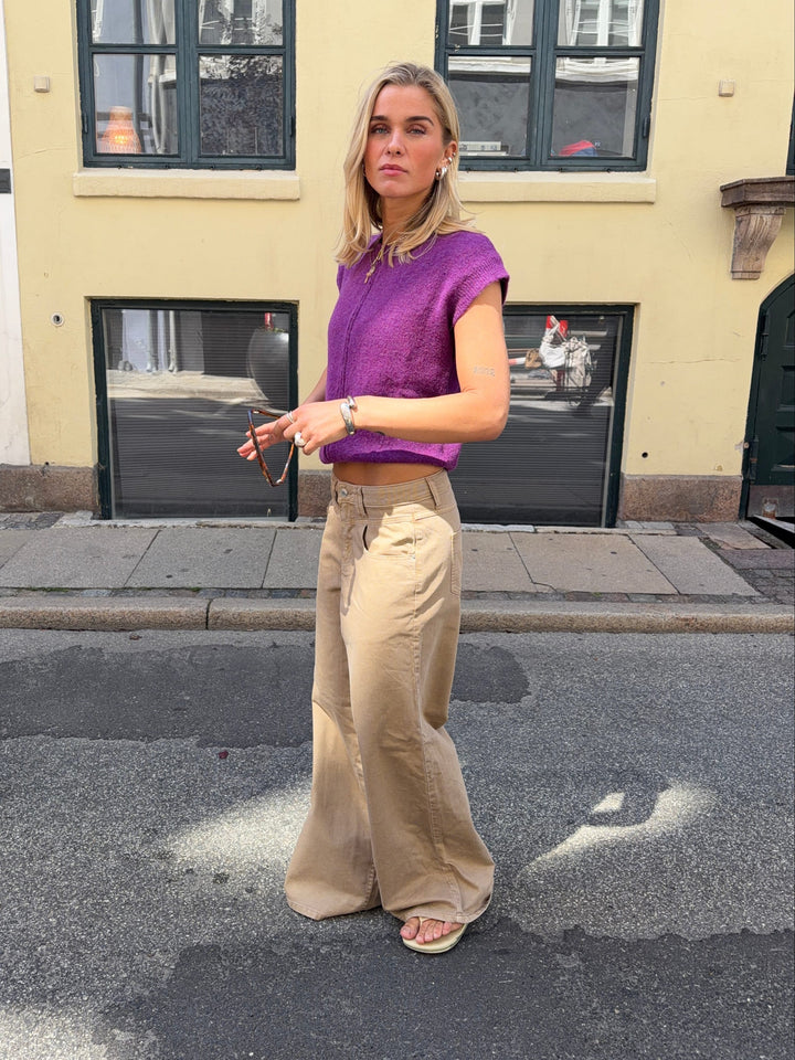 Othilie yoke jeans - Brun