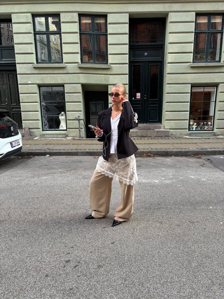 Livia Bindebånd blazer - Sort