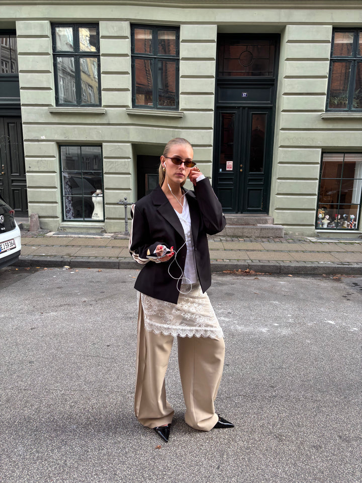 Livia Bindebånd blazer - Sort