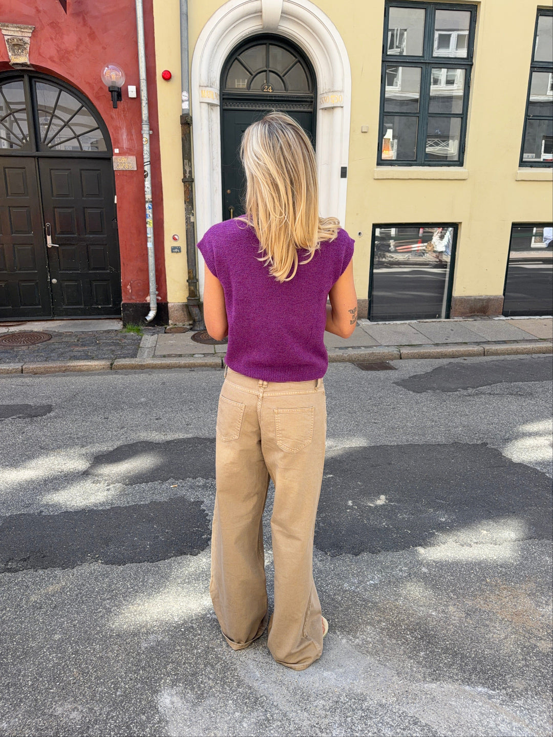 Othilie yoke jeans - Brun