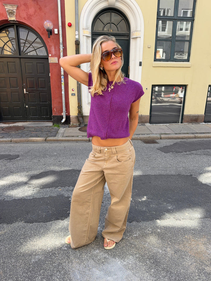 Othilie yoke jeans - Brun