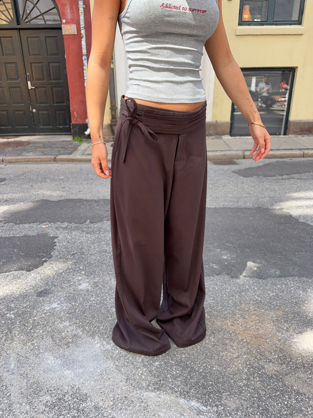 Gia Suit Pants Mørkebrun