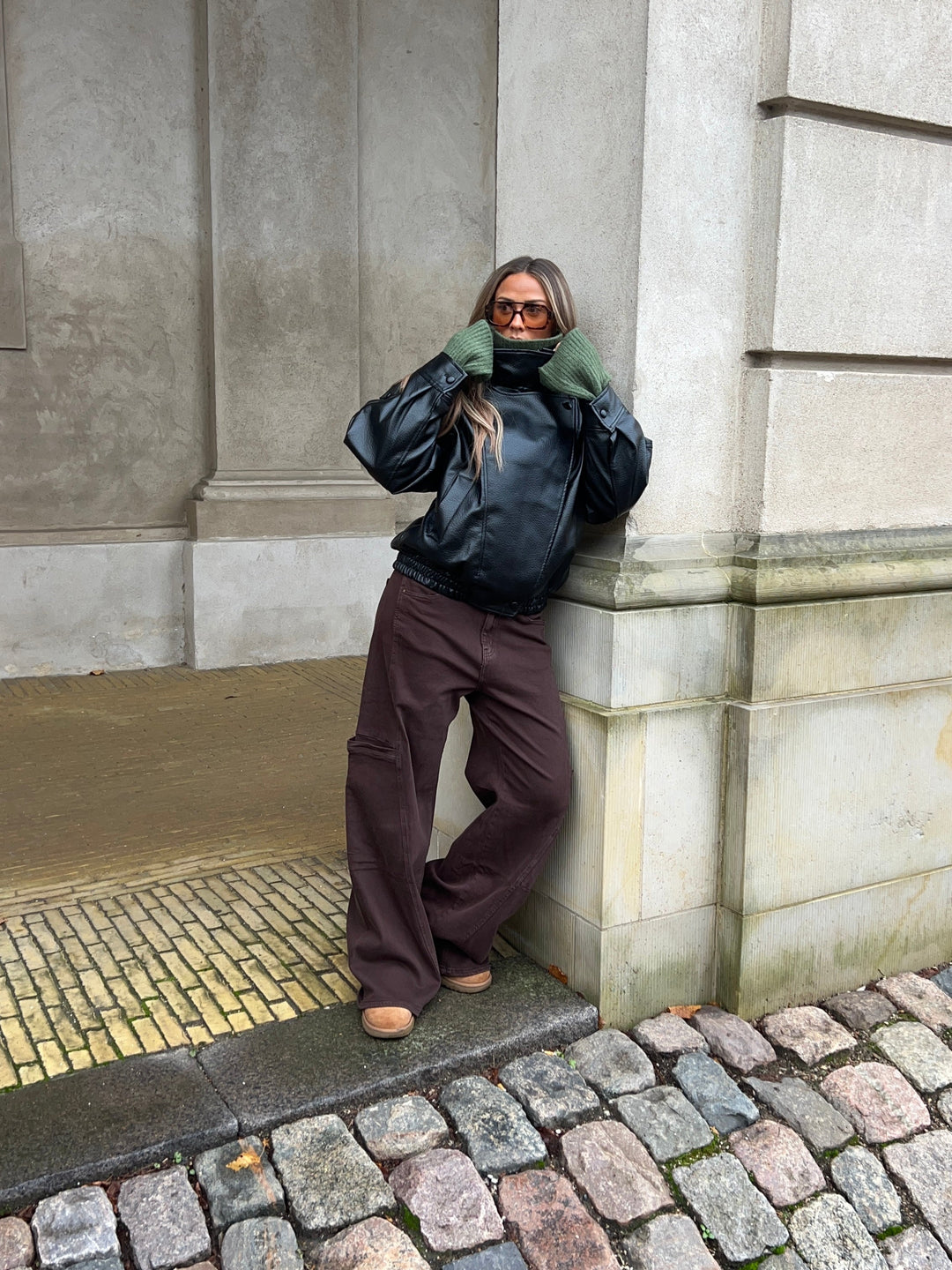 Althea pocket jeans - Brun