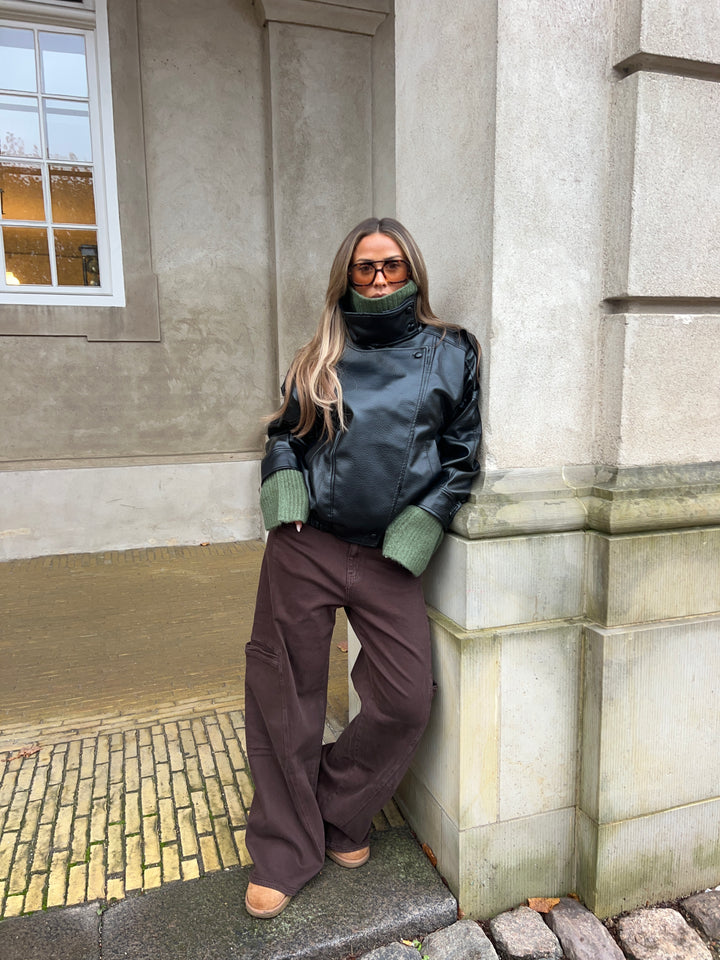 Althea pocket jeans - Brun