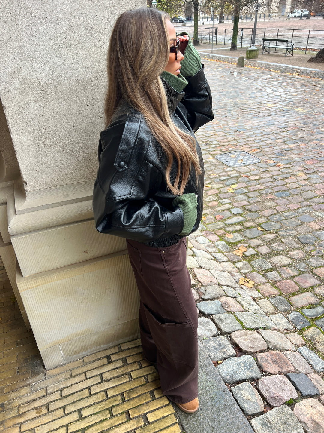 Althea pocket jeans - Brun