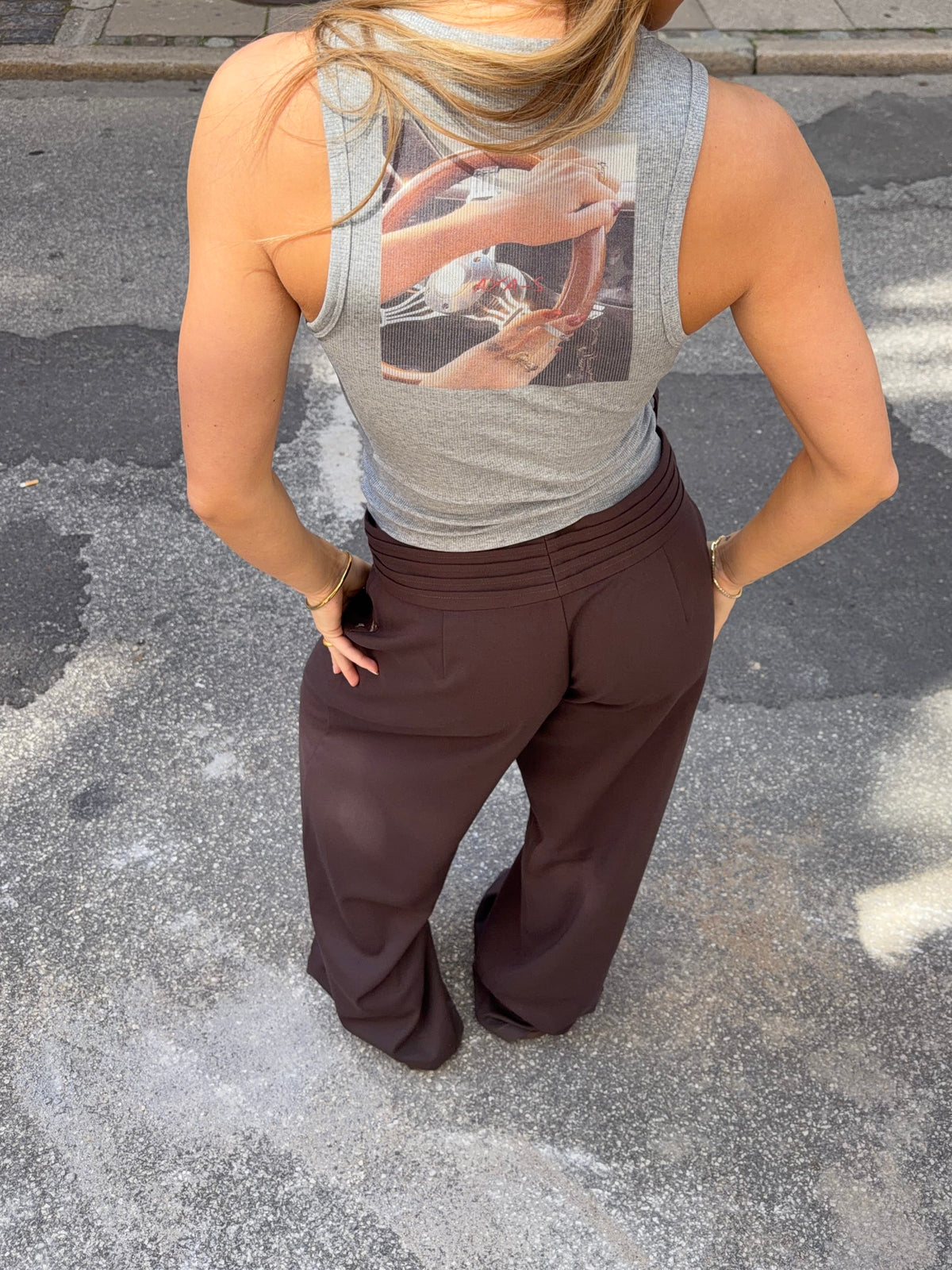 Gia Suit Pants Mørkebrun