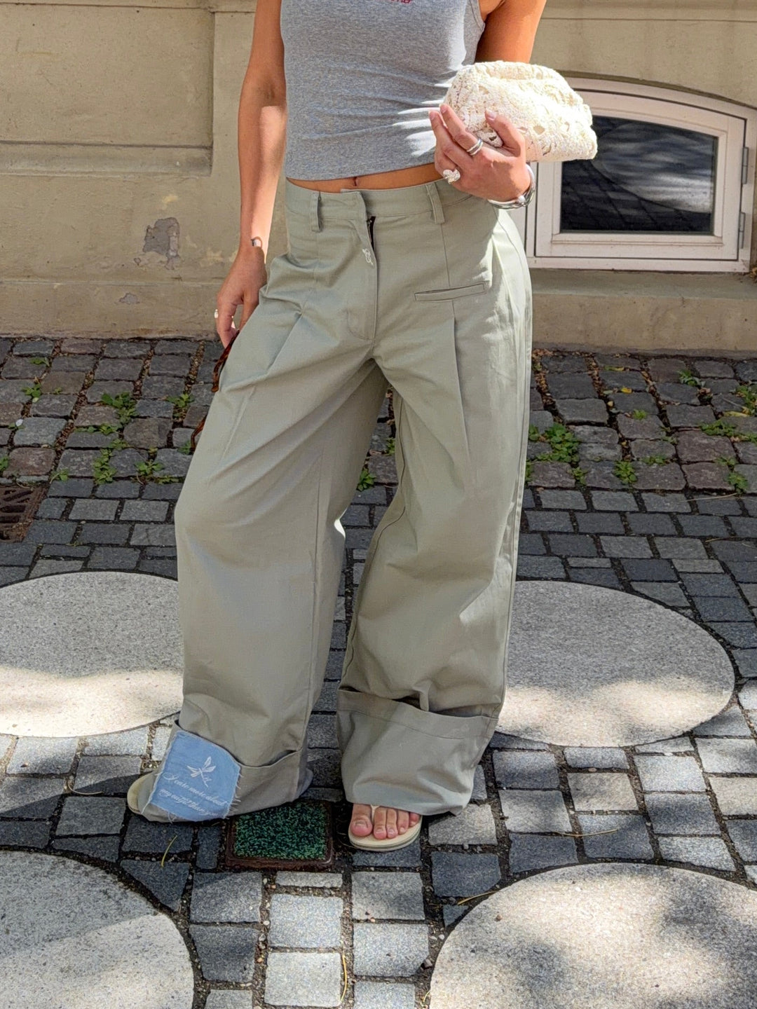 Neva fold up bukser - Army grøn