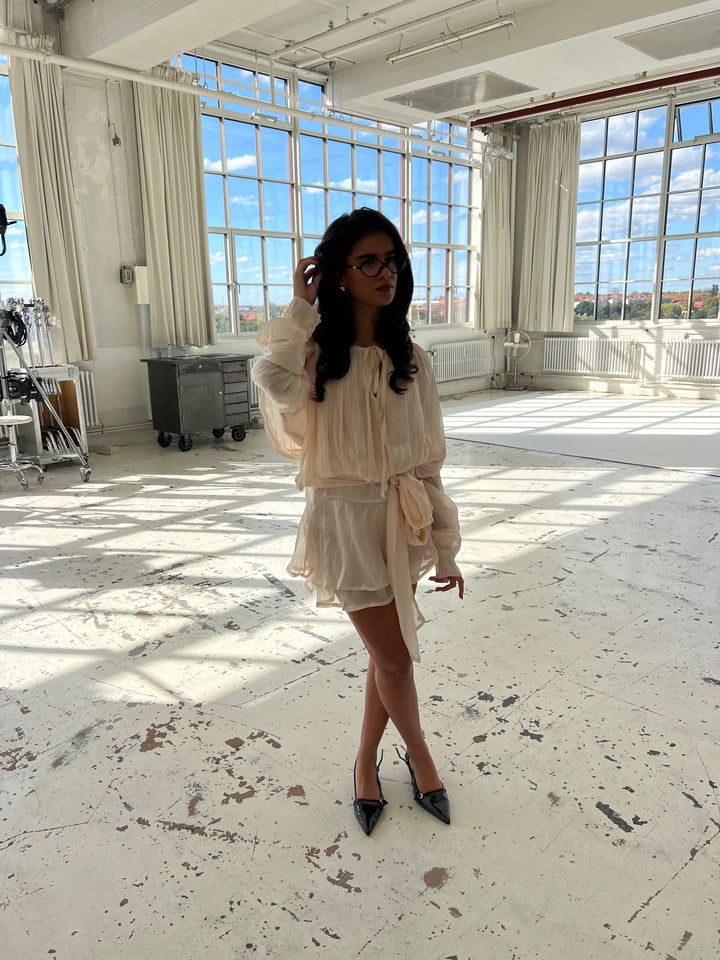 Kalia mini kjole - Beige