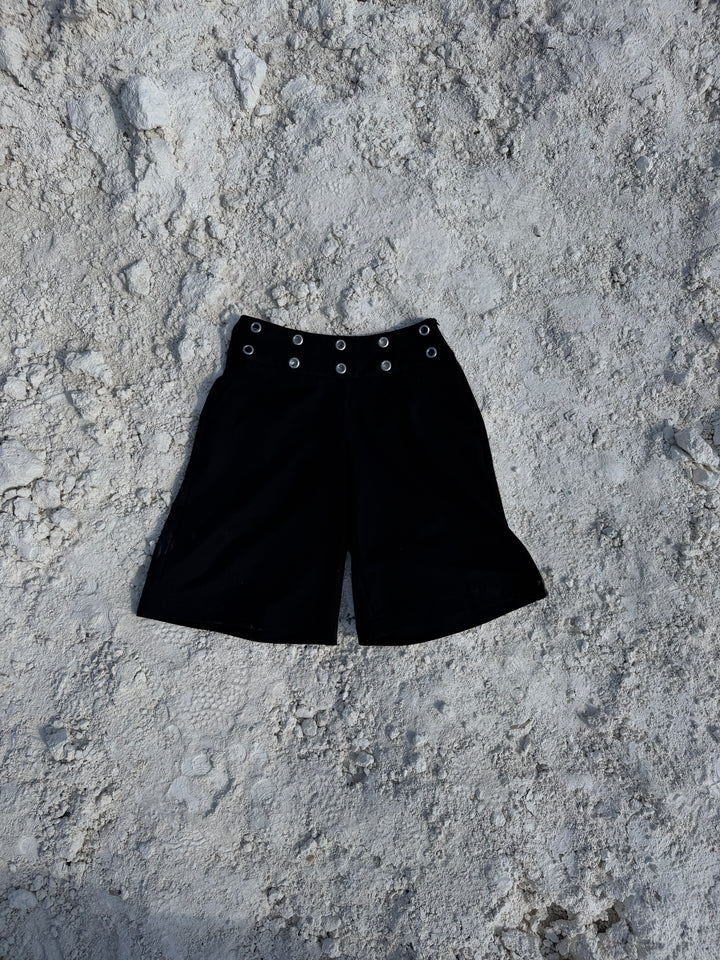 Lara eyelet bermuda shorts - Sort