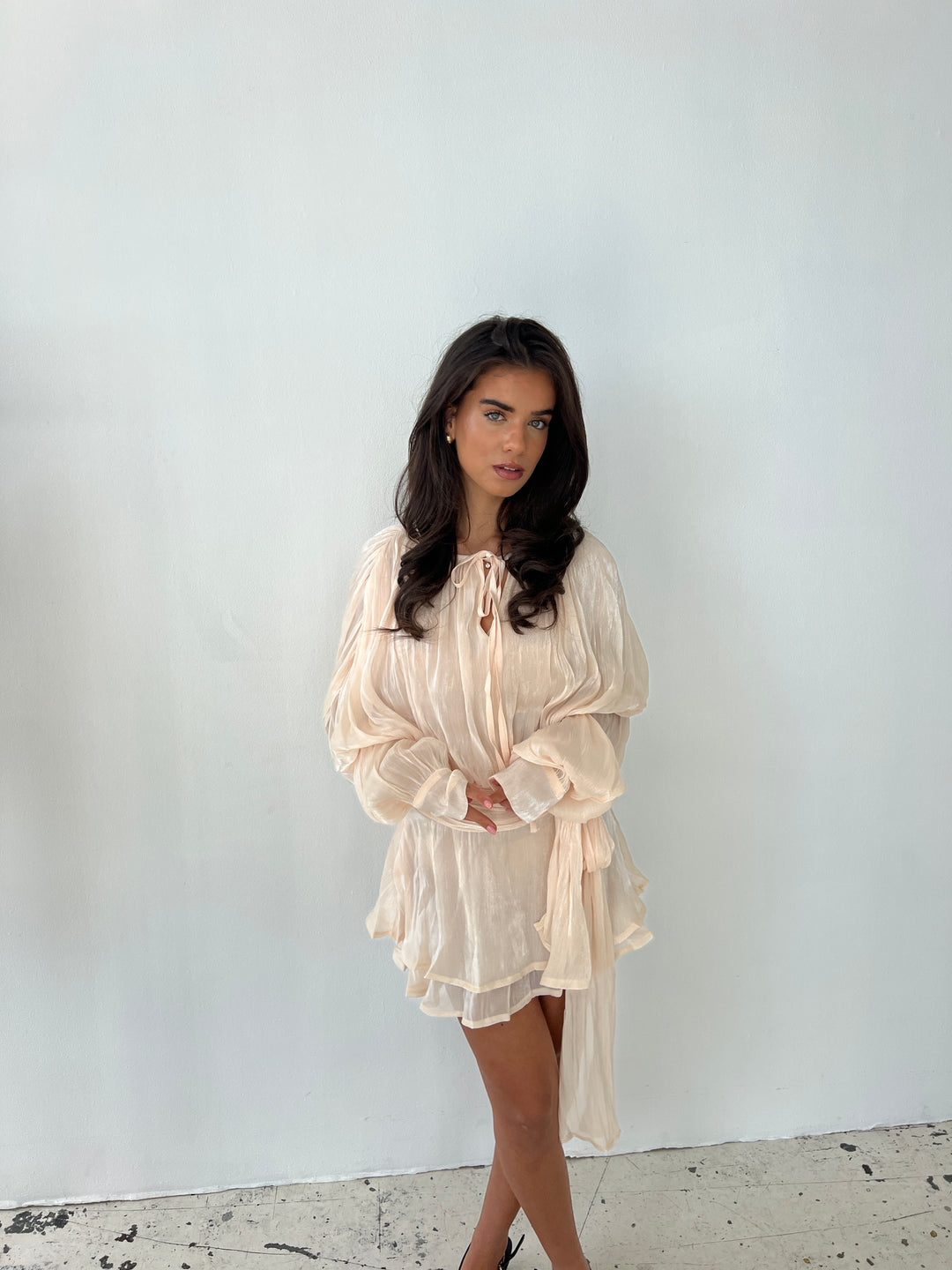 Kalia mini kjole - Beige