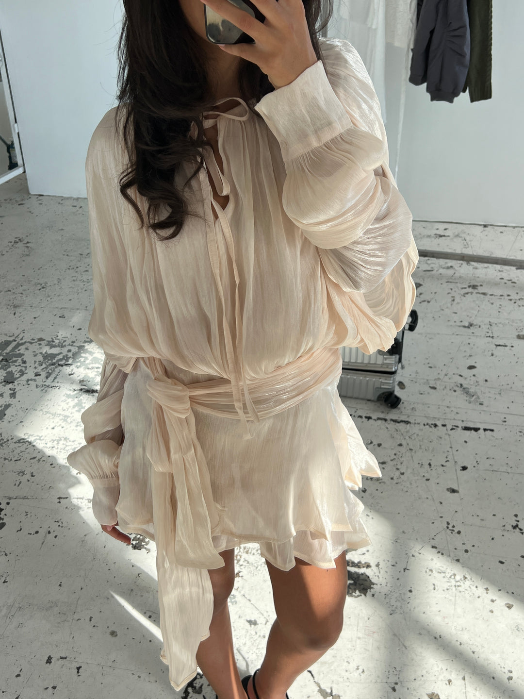 Kalia mini kjole - Beige
