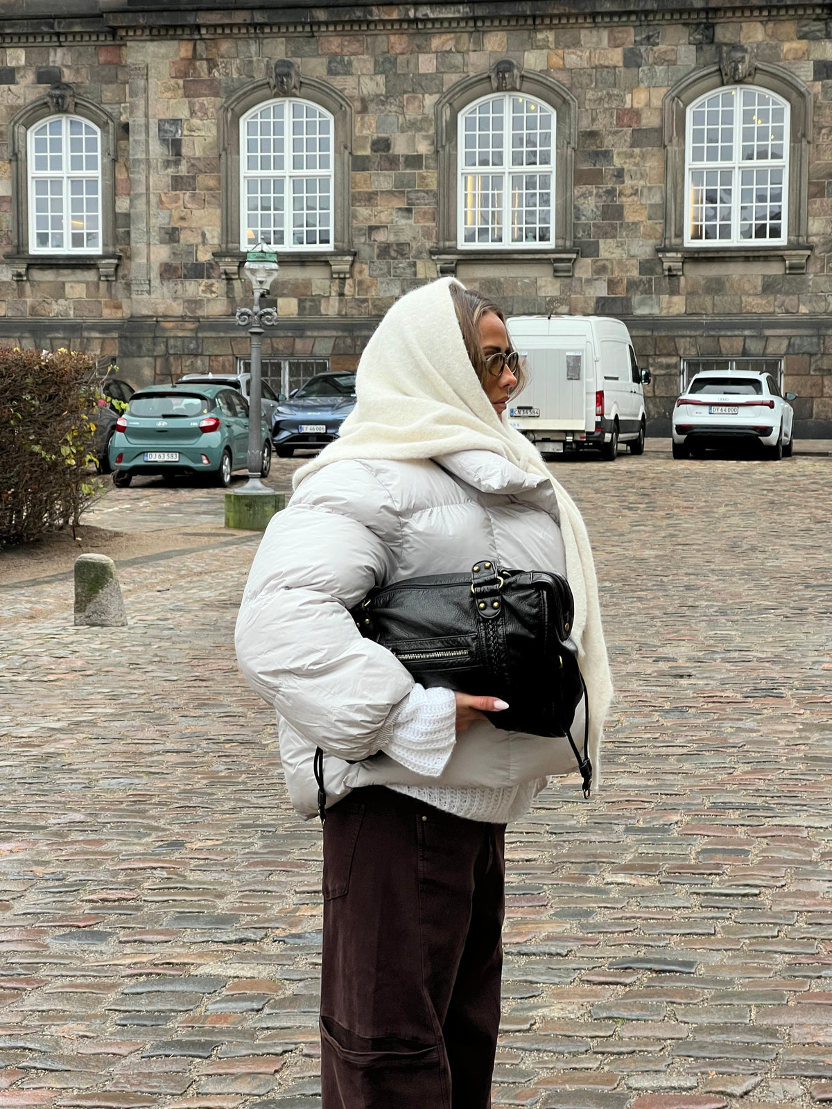 Gyda Mohair Scarf Beige