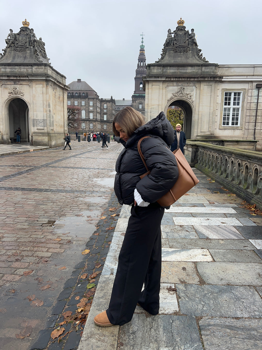 Ellinor puffer jakke - Sort