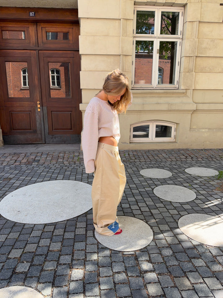 Neva fold up bukser - Beige