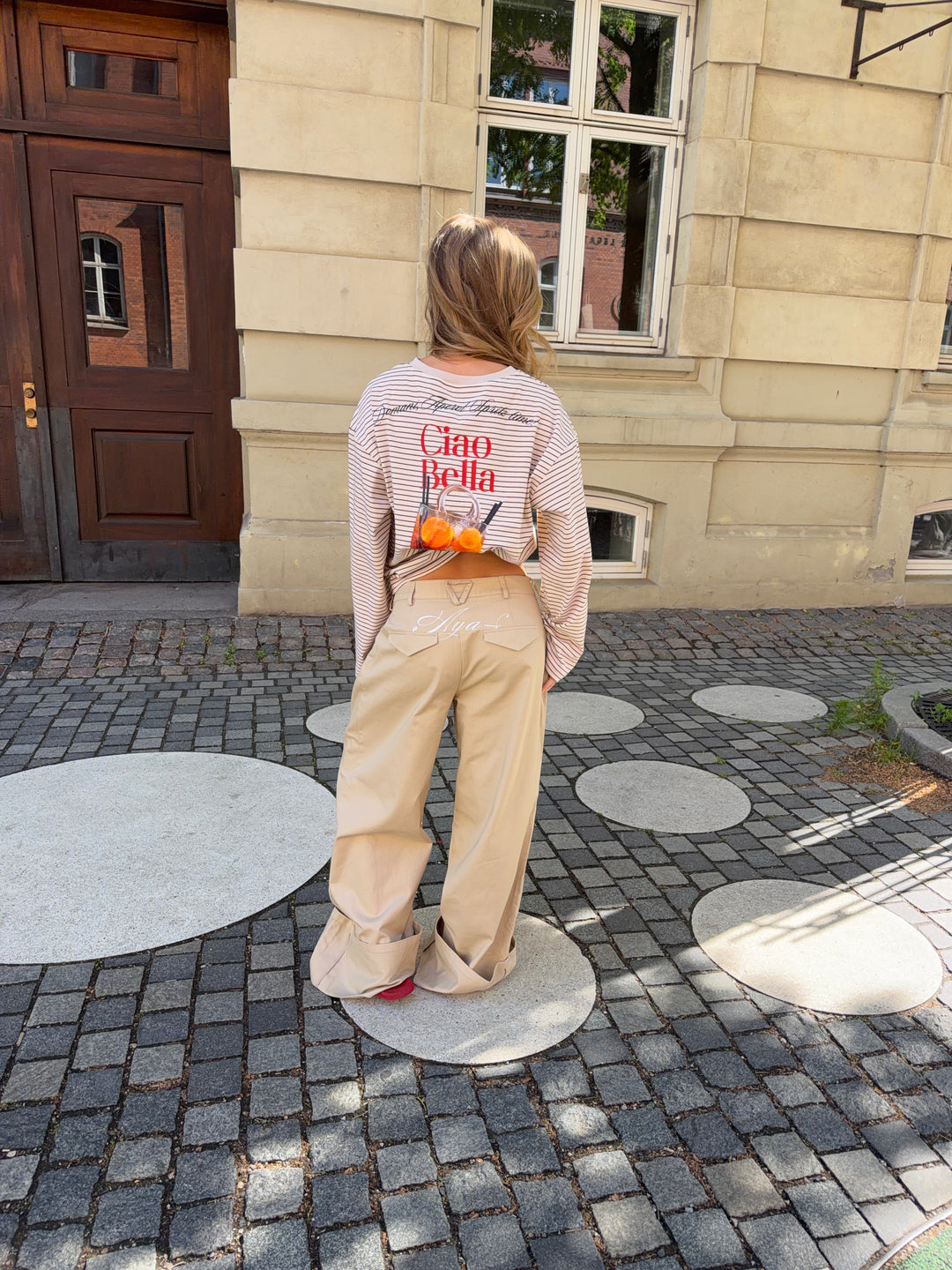 Neva fold up bukser - Beige