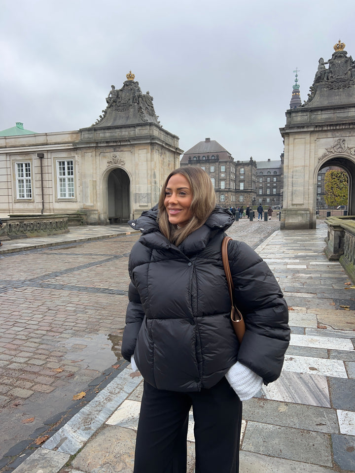 Ellinor puffer jakke - Sort