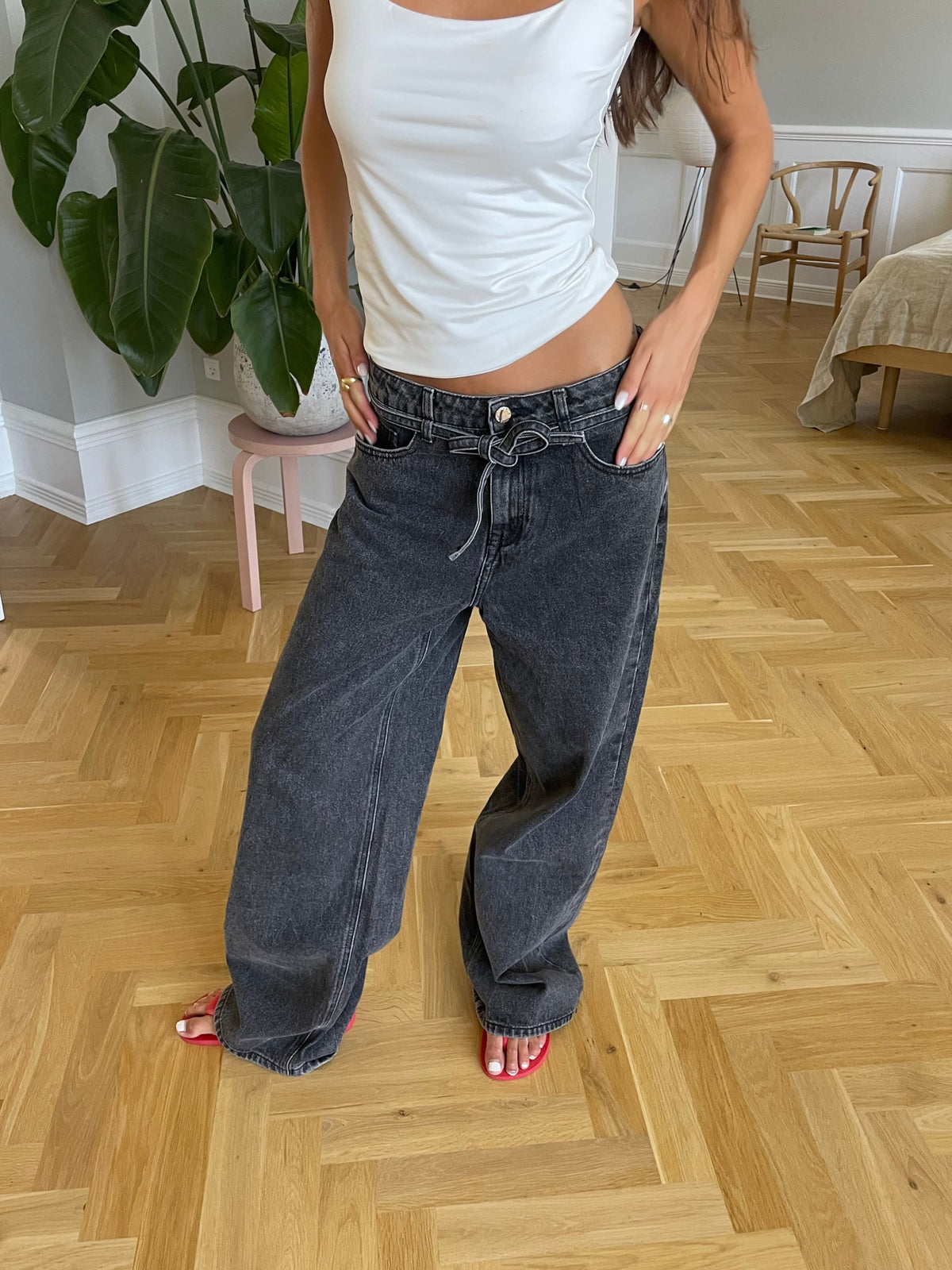 Elisa Denim Jeans Grå