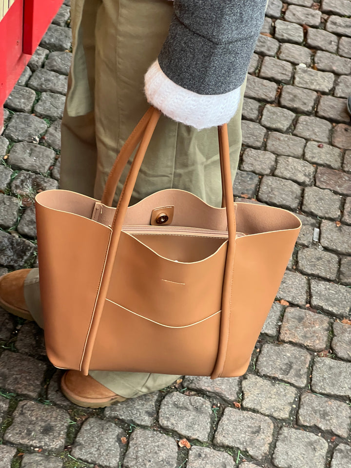 Helene skuldertaske - Brun