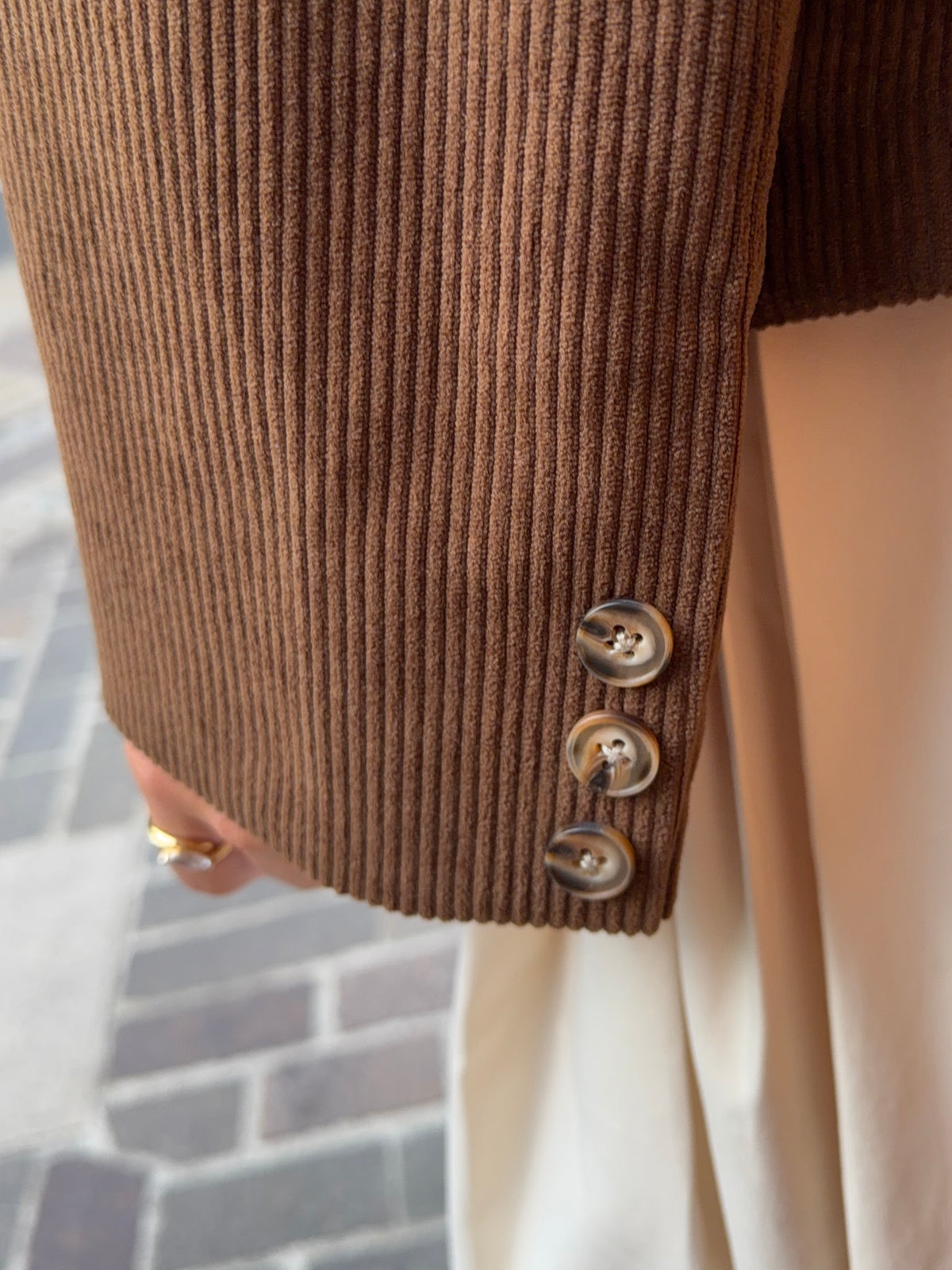 Anine Dobbelt Blazer Mørkebrun