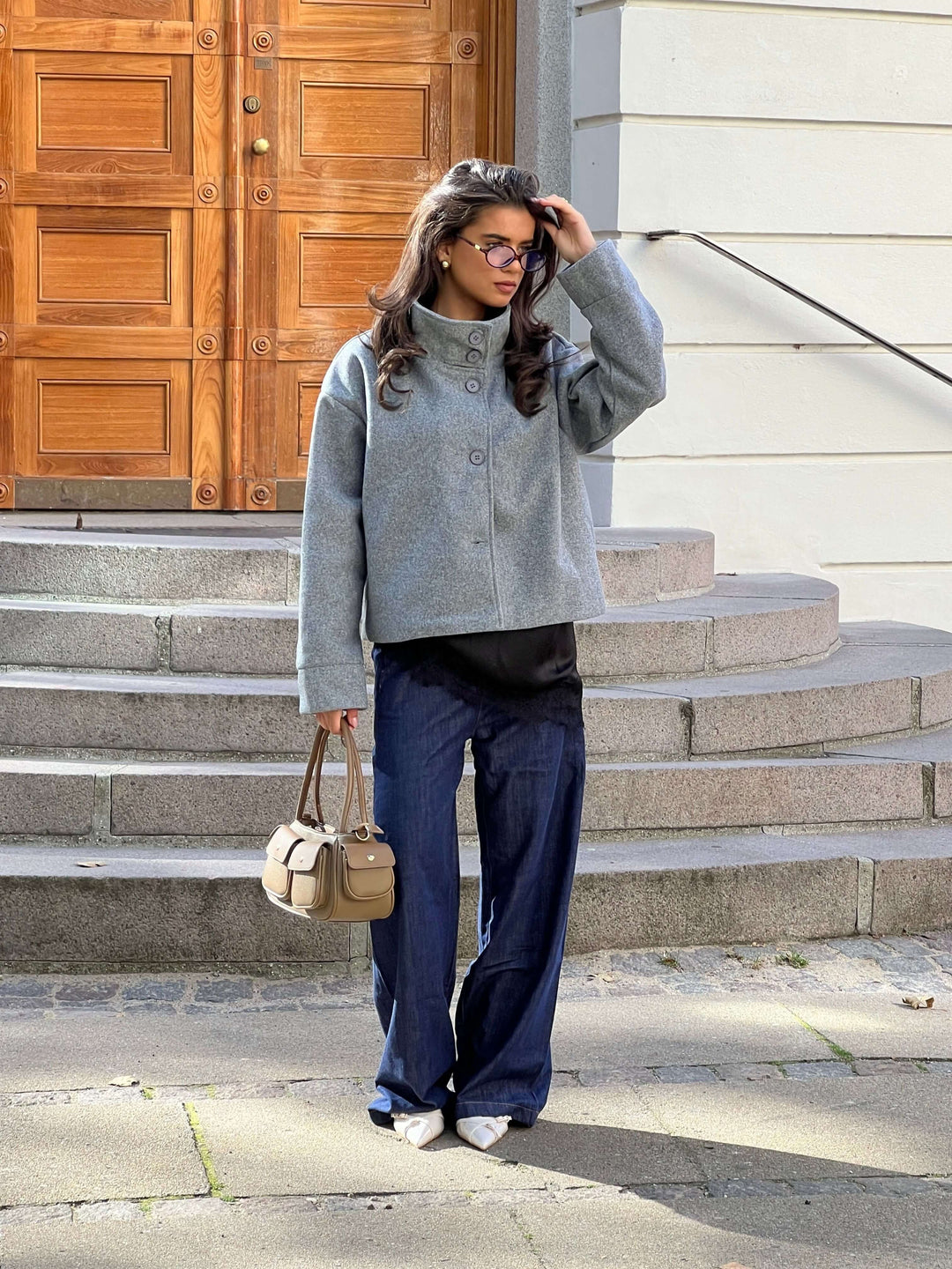 Jua denim bukser - Medium blå