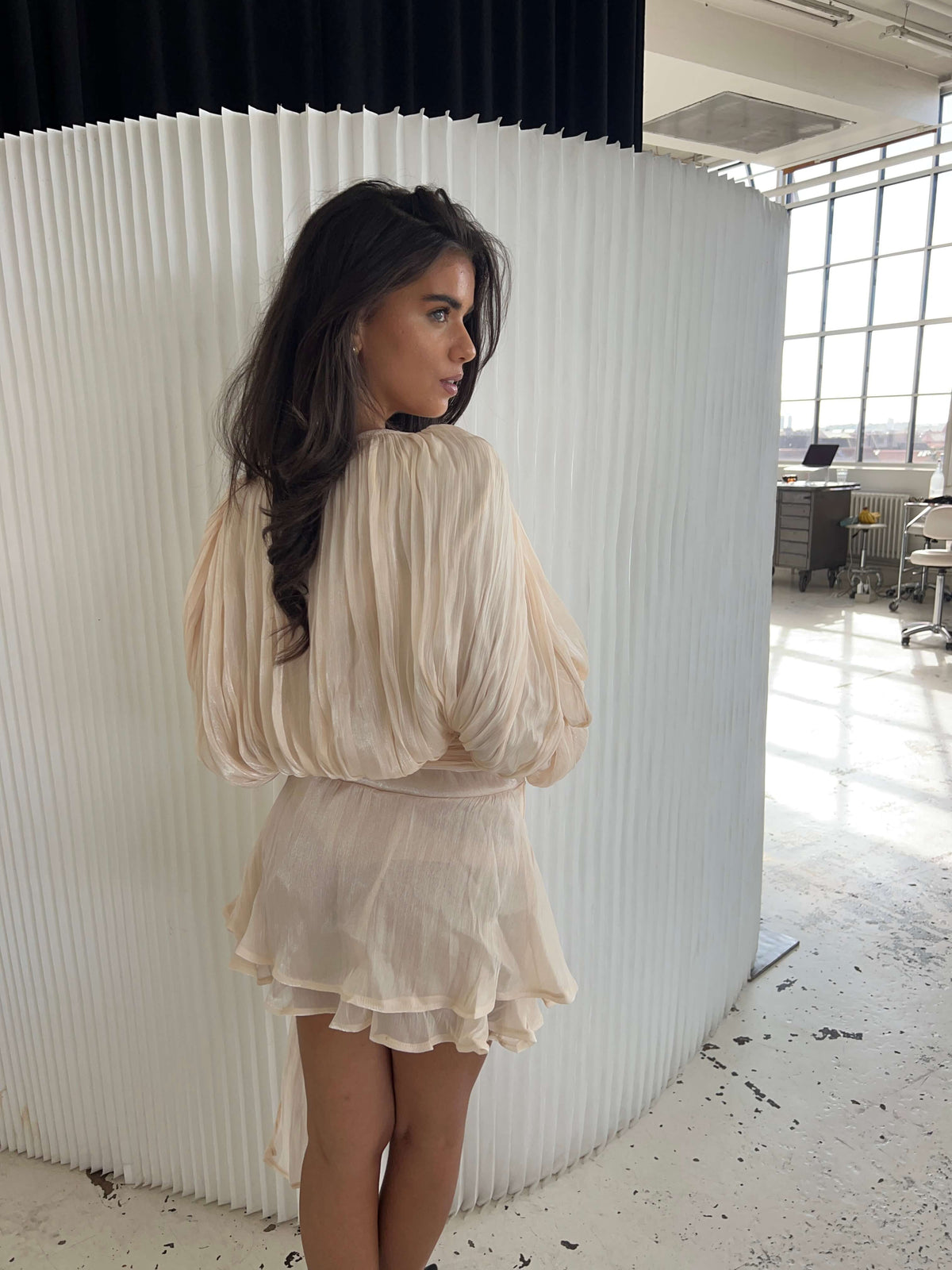 Kalia Mini Kjole Beige