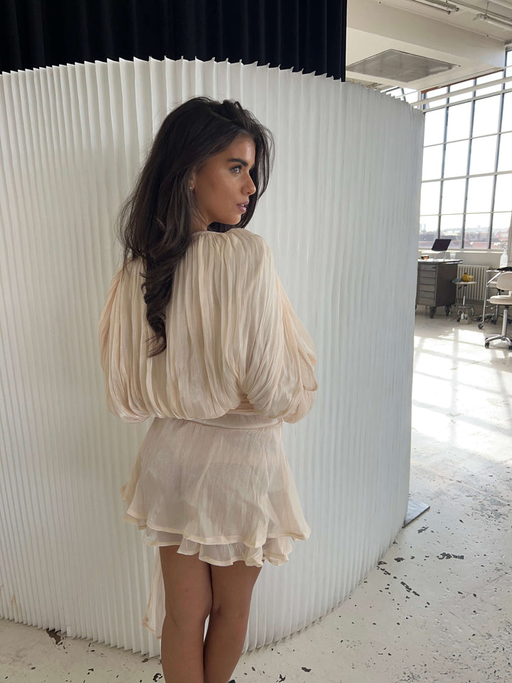 Kalia mini kjole - Beige