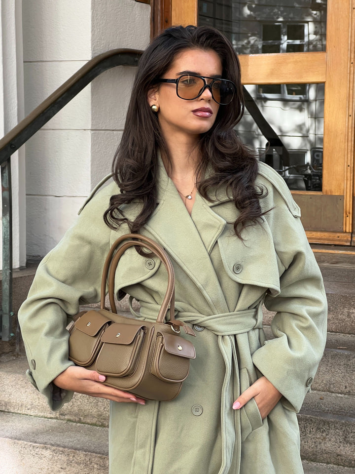 Karla skuldertaske - Beige