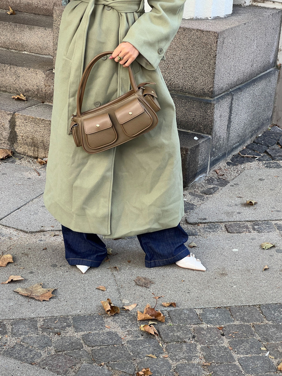 Karla skuldertaske - Beige