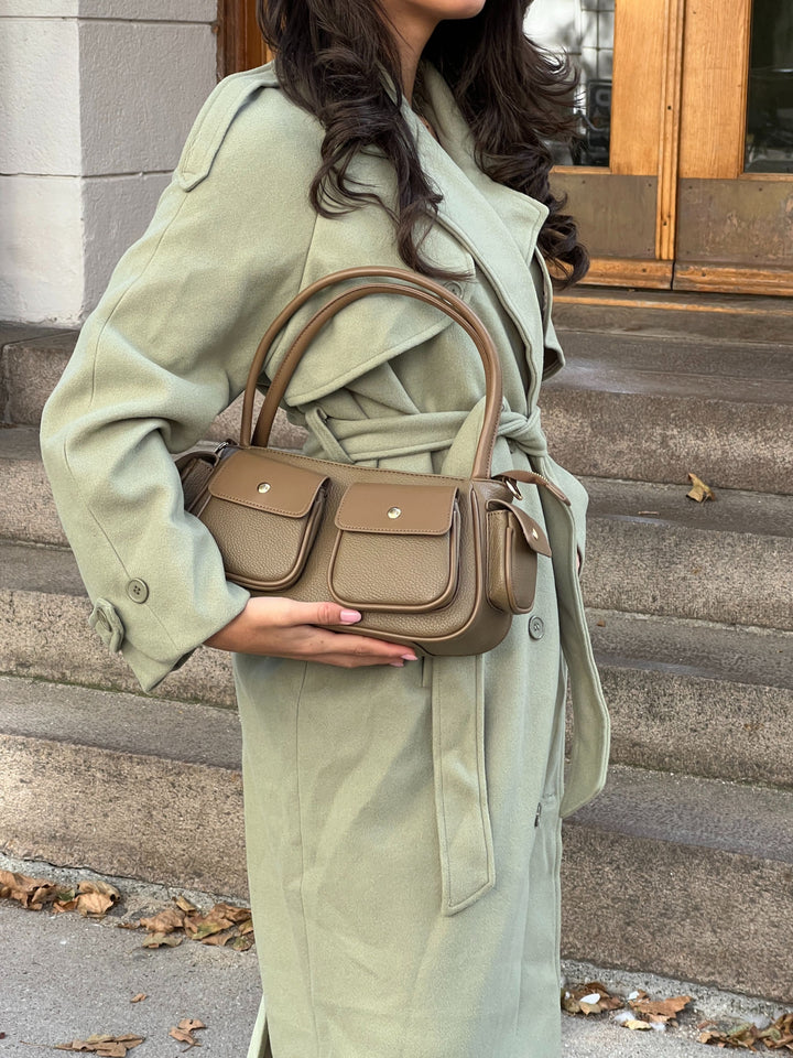 Karla skuldertaske - Beige