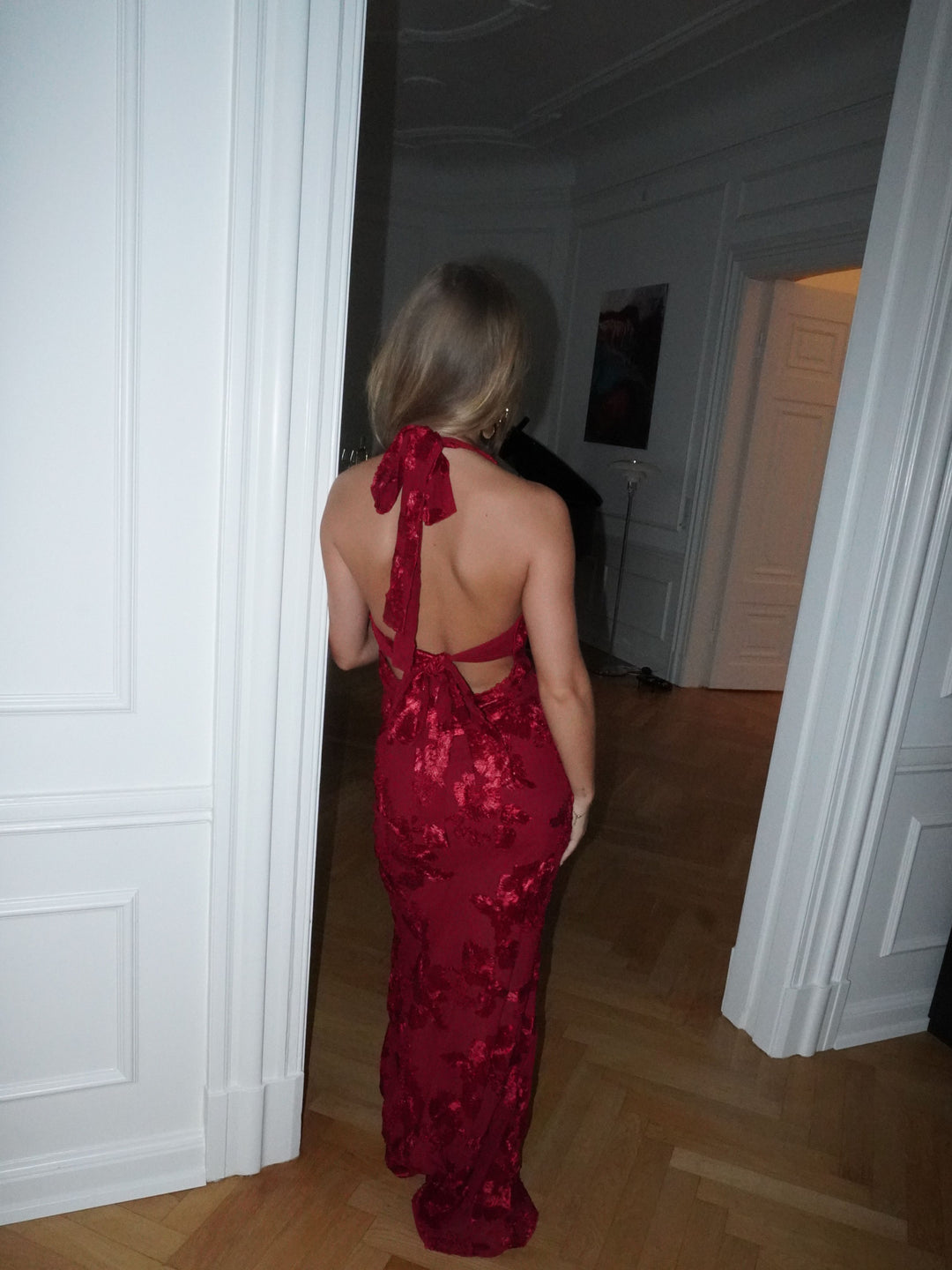 Kivo maxi mesh nederdel - Rød