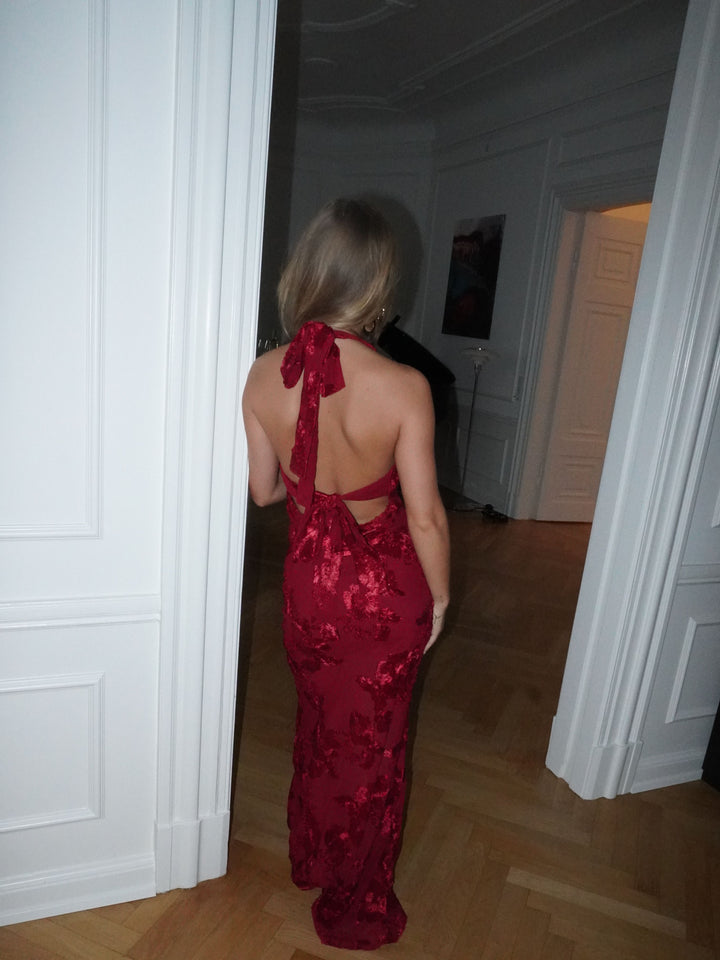 Kivo maxi mesh nederdel - Rød