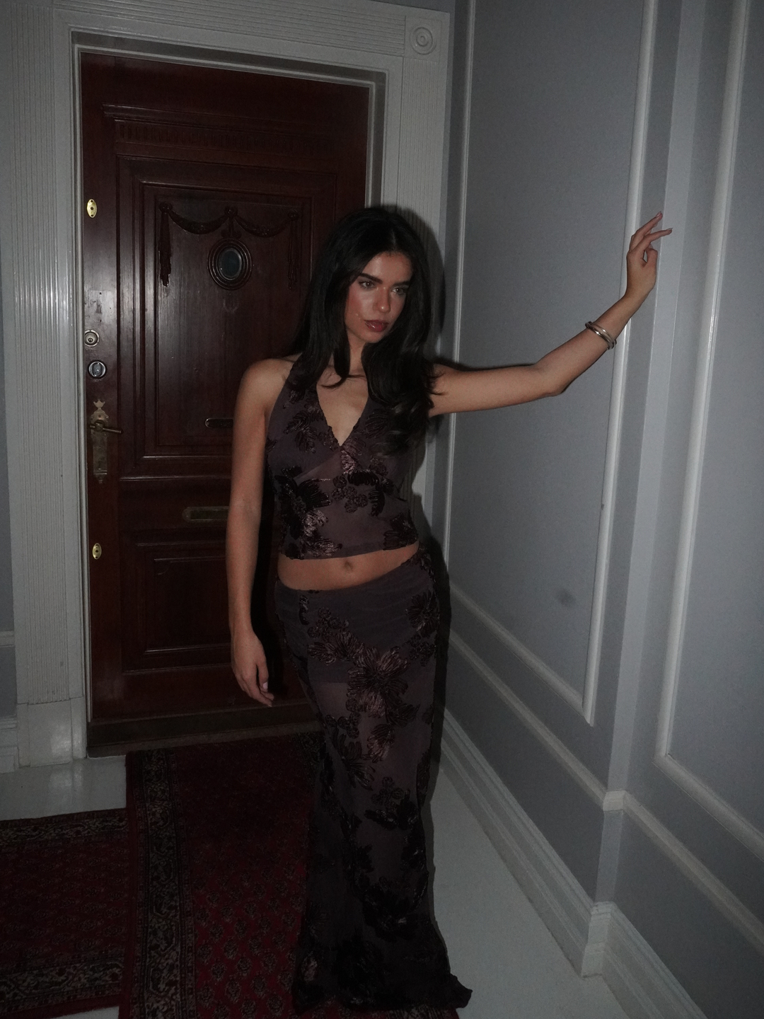 Kivo mesh top - Brun