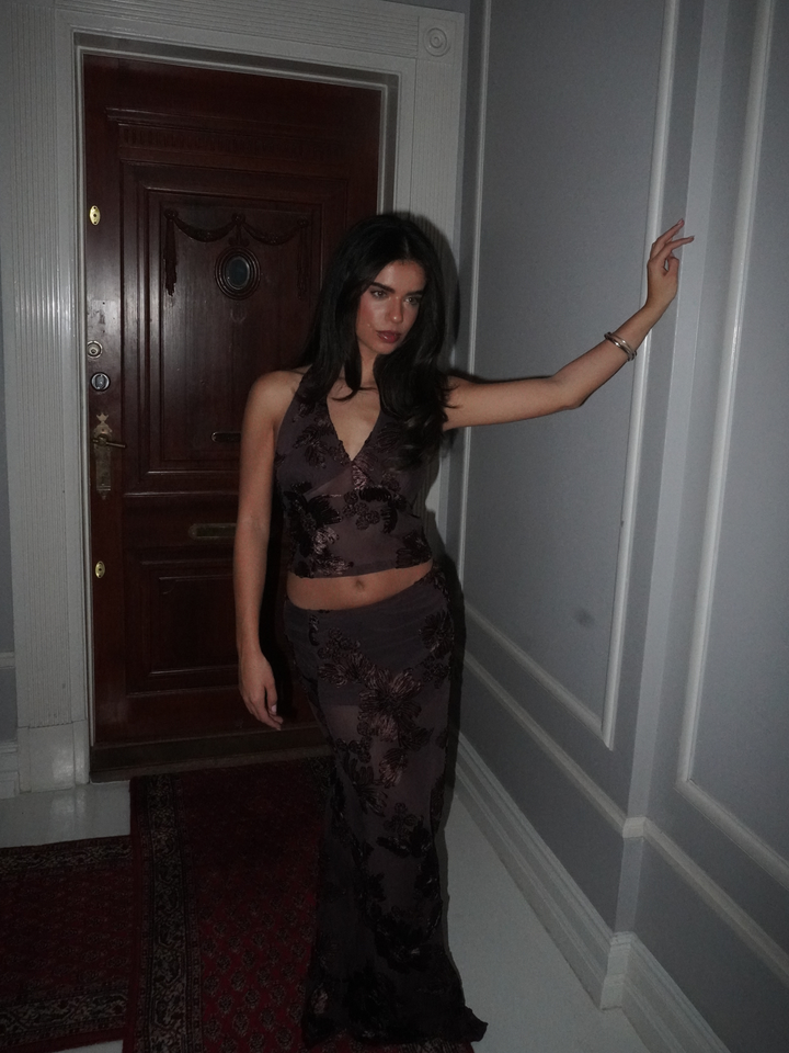 Kivo mesh top - Brun