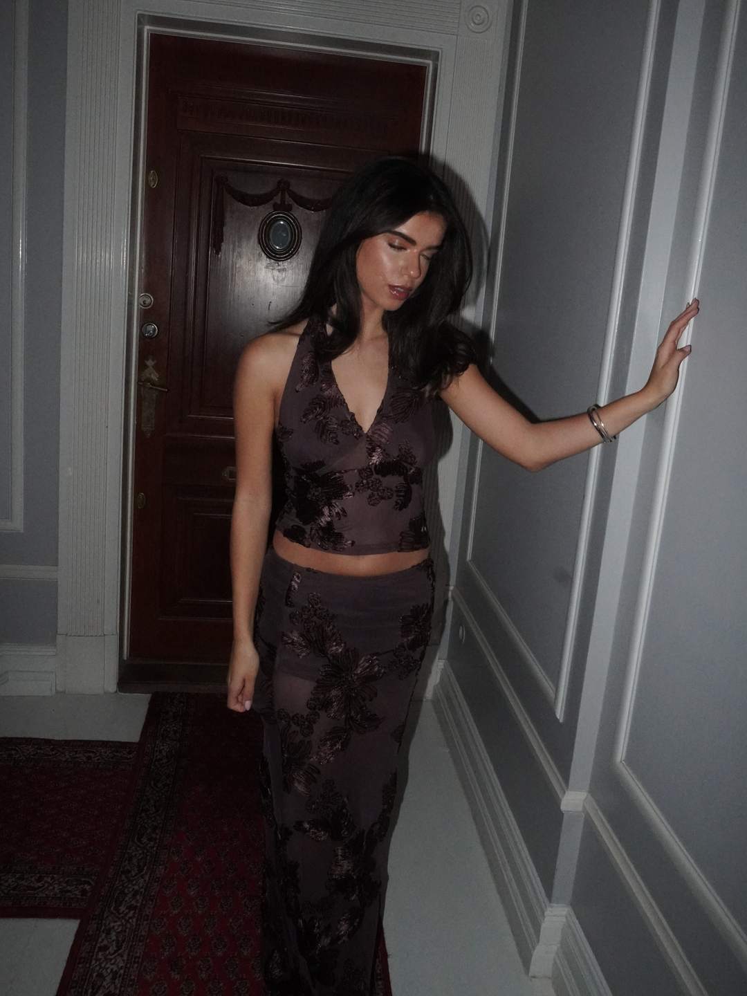 Kivo mesh top - Brun