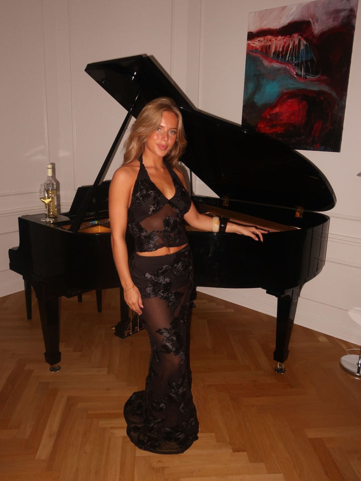 Kivo mesh top - Sort